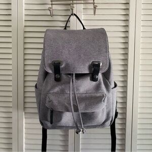 Everlane | Gray Twill Snap Backpack